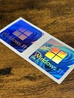 2x Windows 11 Holographic Desktop   Laptop Sticker Label  new 