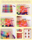 Wooden Potholder Loom Kit With 192 Weaving Loops  Step-by-step Instruction