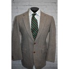 Vintage Tweed Blazer Sportscoat Jacket Mens Size 40 Reg Gray Made Usa Wool