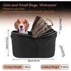 Foldable Bike Pet Rear Basket With Safety Leash   Comfort Pad  Universal Heav   