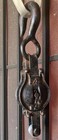 Antique Hand Forged  4 Wrought Iron Working Pulley Hook