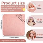 6 Pcs Baby Muslin Hooded Bath Towels And Washcloths Muslin Cotton Hooded Baby   