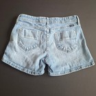 Vtg Y2k Levis Low Rise Jean Shorts Light Mcbling 2000s Pop Stitch Detail Jr Sz 6