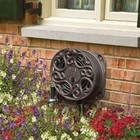 Suncast Sidewinder 60 Foot Side Scroll Decorative Wall Mount Hose Reel  Bronze
