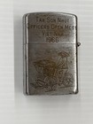Vintage Penguin Vietnam 1966 War Zippo Officers Open Mess Tan Son Nhut 19534