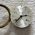 Vintage Brass Airguide Ships Bell Clock Working With Key - Western Germany