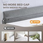 Bed Wedge Gap Filler King Size  Wedge Pillow For Headboard Gap  Foldable Matt   
