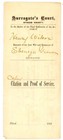 1882 Otsego County Ny Surrogate s Court Citation     Estate Of Ebenezer Grover