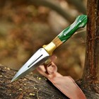 Handmade Combat Dagger Double Edged Fixed Blade Knife With Sheath