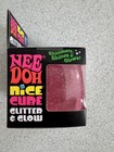 Schylling Needoh Nice Cube Glitter   Glow Pink Stress Ball Fidget Sensory Tiktok