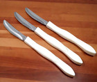Cutco 1759 Ka Table Knife Pearl White Handle Serrated Steak Knife Usa Lot Of 3