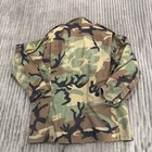 Military Field Coat Mens M Regular Green Woodland Camo Cold Weather Jacket Work
