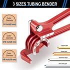 3 In 1 Tubing Bender  0-180 Degrees Tube Bender Manual Pipe Bender Tool For 1