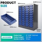 40-drawer Bolt Bin Cabinets durable Part Storage Cabinet W shelves   Labels Stic