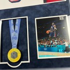 Anthony Edwards Signed Jersey Framed 2024 Paris Olympics Team Usa Gold Medal Jsa