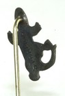 Victorian Antique Sterling Silver Crocodile Alligator Stickpin