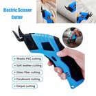 2 Blade Cordless Electric Scissors Battery Operated For Fabric Leather Cardboard