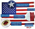 Us American Flag 12x18 Heavy Duty Embroidered Stars Sewn Stripes Grommets Nylon