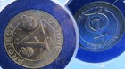 Nasa Spacecraft Medals Medallion Pair Vtg Mercury 7 Apollo 7 Wally Schirra