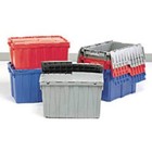 Orbis Fp243 Blue Attached Lid Container  17 2 Gal  26 7 8 In L  16 7 8 In W  12