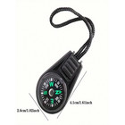 Portable Mini Pocket Compass With Lanyard Waterproof Hiking Survival Compass