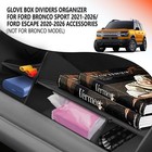 Glove Box Dividers Organizer Fits For Ford Bronco Sport 2022-2025