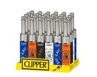Clipper X Zig-zag Safe Clipper Mini Tube Refillable Lighters     Assorted Colors