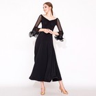 Latin Ballroom Dance Dress Modern Salsa Waltz Standard Long Dress c121 2 Colors