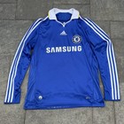 Chelsea 2008 Home Football Kit Soccer Jersey Sz Medium Long Sleeve Adidas Vtg