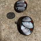 Turza Wells   Andrew Shows Polar Bear Stone Inlay  Buckles Brass Handmade