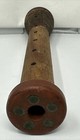 Large 12 25    Vintage Antique Wood Brass Spool Textile Mill Thread Bobbin Spindle