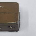 Estate Small Japanese Bronze And Mixed Metal Meiji Box