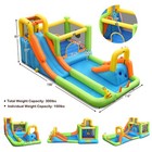 Costway Inflatable Water Slide Park Bounce House Climbing Wall Without Blower