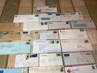 Collection Of Vintage Foreign   Domestic Covers With Stamps 21 Total