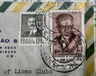 1968 Brazil Airmail Cover Rio Lions Clubs Chicago Scott 1065 Rhm C618