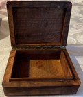 Antique Indian Or Nepalese Heavy 1 Lb 3 Oz Brass Bas-relief Plaque On Wood Box