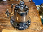 Perko Heavy Cast Chromed Bronze Ship s Bell 8  Diameter W wall Mount 150-08