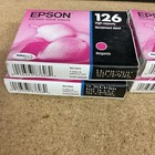  4  Genuine Epson T126 Magenta High Yield Ink Cartridge  t126320  Exp  10 2019