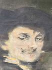 Antique Us Civil   Revolutionary War Union Confederate Soldier Painting Portrait