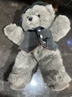 Vintage Retired 1987 Grey Applause Teddy Bear Plush Tie Hat  Vest  Original Tags