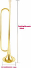 C Flat Brass Bugle With Mouthpiece  For School Band  Cavalry  Beginner