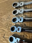 New Gearwrench 5 Pc Metric Midget Flex Head Ratchet  Comb  Wrenches 11mm - 15mm