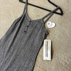 Vintage 80s Young Edwardian Dead Stock Women L Pin Stripe Fitted A Line Dress
