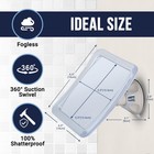 Fogless Shower Mirror For Shaving With Upgraded Suction-cup  1x Magnifying