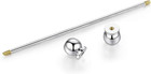 2 52inch Mens Shirt Collar Bar Pin Clips Clasp Set Business Gift 6 4cm