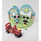 Brio Disney Mickey Mouse Record   Play Train Station  4 Pieces   32270  Euc  B