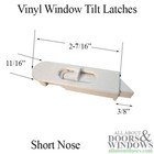 Tilt Latch Pair Fits Single Or Double Hung Vinyl Window Short Nose Left Right 