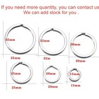 Silver Key Rings Flat 10 20pcs 15-35mm Keyring Split Ring Double Loop Tag Chain
