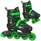 Black green - Roller Derby Green Wire Kids  Adjustable Inline-quad Combo Skates