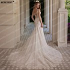 Mermaid Lace Wedding Dresses Sweetheart Beading Trumpet Boho Bride Bridal Gown